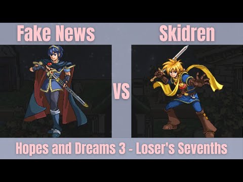 Fake News (Marth) vs. Skidren (Isaac) - SSF2 Loser's Sevenths - Hopes and Dreams 3