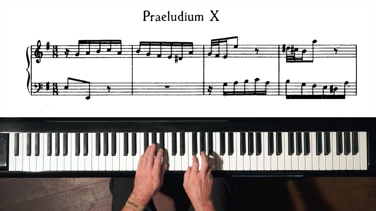 Bach Prelude and Fugue No.10 Well Tempered Clavier, Book 2 with Harmonic Pedal