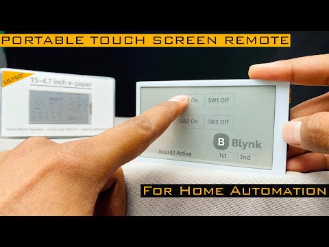 Touchscreen WiFi Remote using Blynk API | Getting Started with LILYGO E-paper Touch Panel