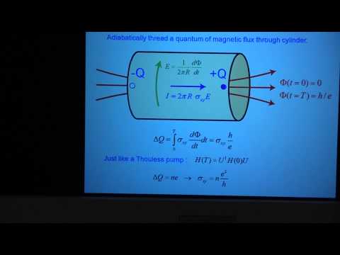 Prof. Charles Kane, "Topological Band Theory II", Part 1 of 5