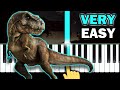 JURASSIC PARK Main Theme VERY EASY Piano Tutorial