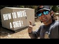How to move a shed by hand! Old school, no heavy equipment needed!