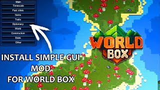 How to install SIMPLE GUI for WORLD BOX 100% working 2022 | WORLD BOX simple gui mod PC