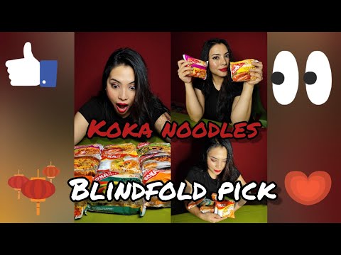 Blindfold Pickup Challenge || Koka Noodles || Noodles Lover ||