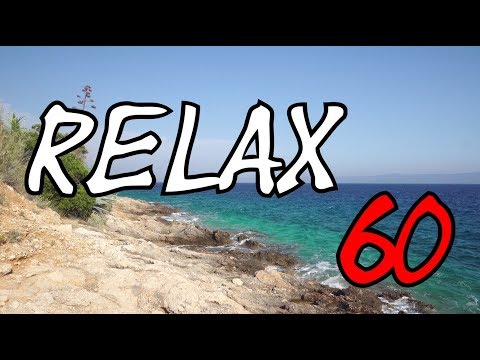 RELAX - 1 hour Croatia, Mediterranean Sea, waves, summer, meditation, sound of nature