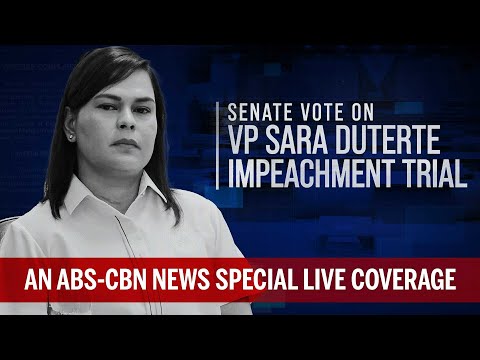 Senate Vote on VP Sara Duterte Impeachment Trial | an ABS-CBN News Special Live Coverage