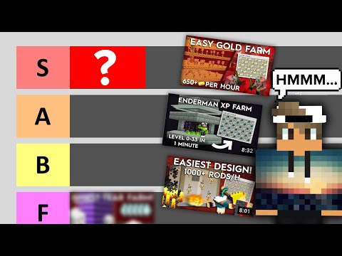 Shulkercraft - All Minecraft Farms Tier List - What is the Best Farm?
