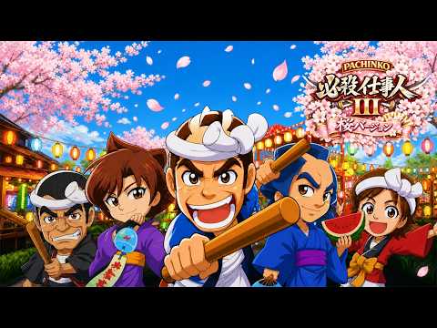 【パチンコLive】CRぱちんこ必殺仕事人III桜バージョン【レアな機体をオートライブ！】