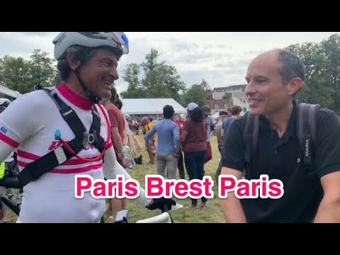 PARIS BREST PARIS - #PBP #ParisBrestParis - Meeting channel viewer Mathieu at the finish line!
