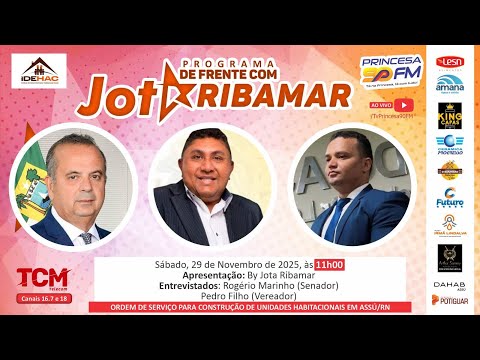29/11/2025 - DE FRENTE COM JOTA RIBAMAR