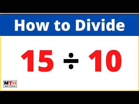 15 divided by 10 (15÷10) | Long Division