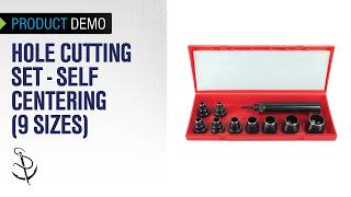 Fabric & Leather Hole Cutting Set - Self Centering (9 Sizes)