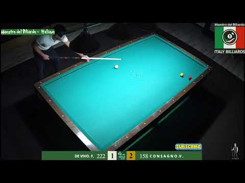 🎱 De Vivo F. contro Consagno V. – Allenamento Shock – Parte 2