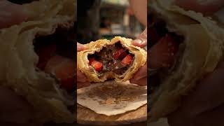 PASTEL MORANGO DO AMOR #SHORTS #VIRAL #FOOD #COMIDA #BRASIL