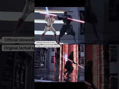 Obi-Wan vs Darth Maul - In original speed!