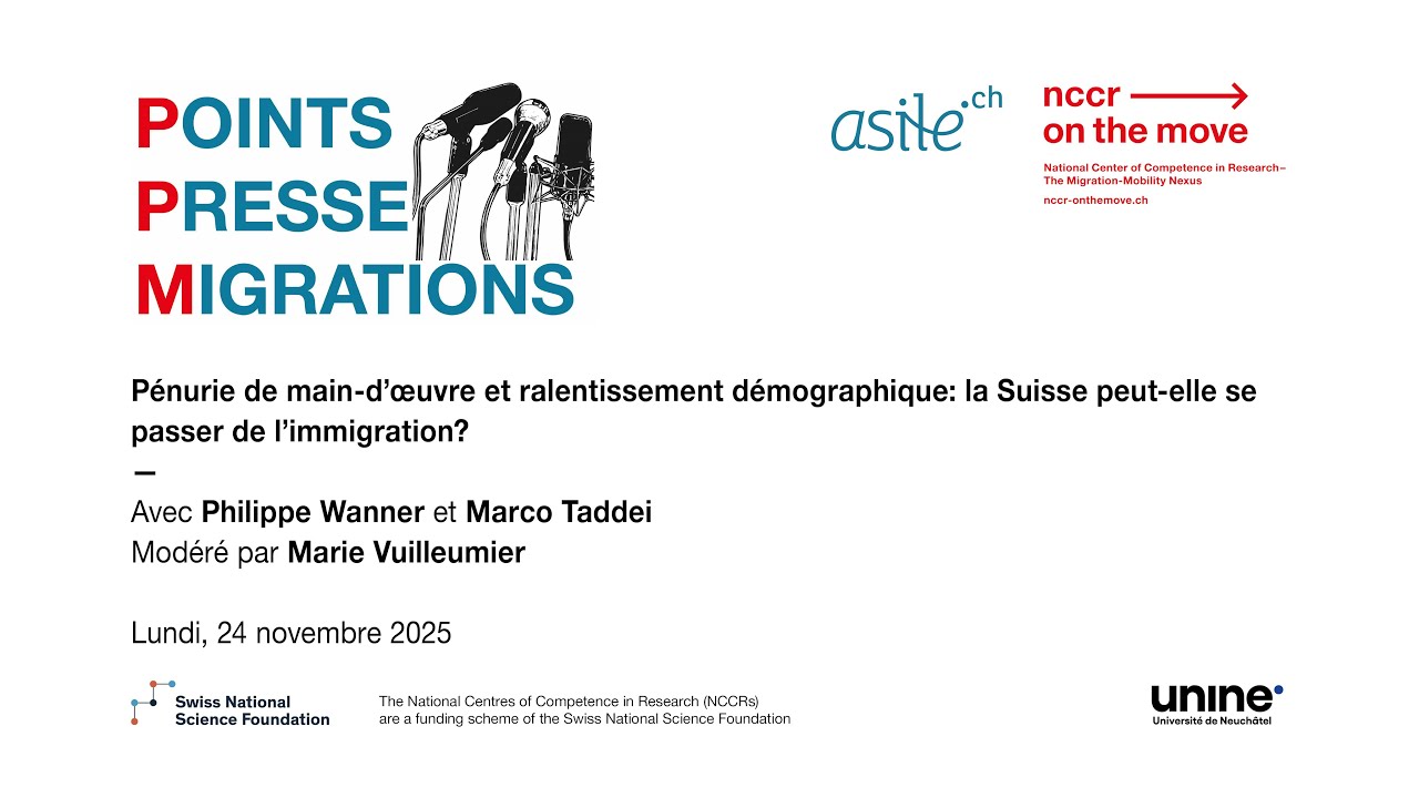 Point presse migrations - Pénurie de main-d’œuvre et ralentissement démographique