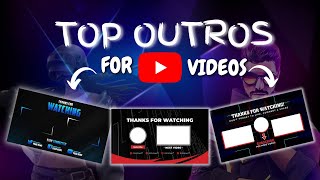 Top 10 YouTube Endscreen Template (Outro Template)