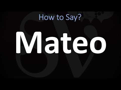How to Pronounce Mateo? (CORRECTLY)