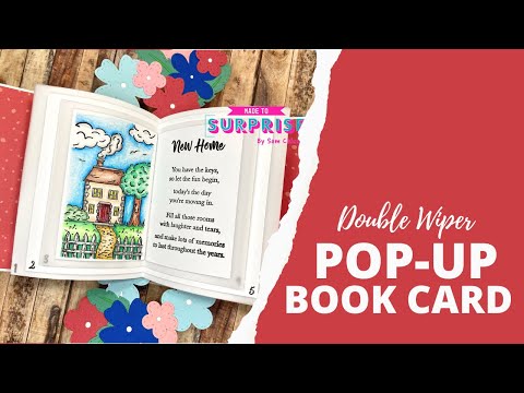 Double Wiper Pop Up Book card | New Home