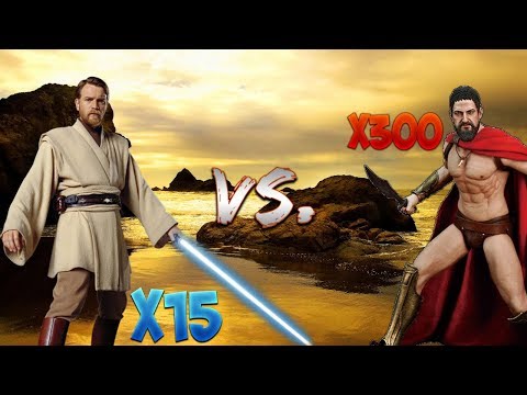 300 Spartans Vs. 15 Jedi Knights
