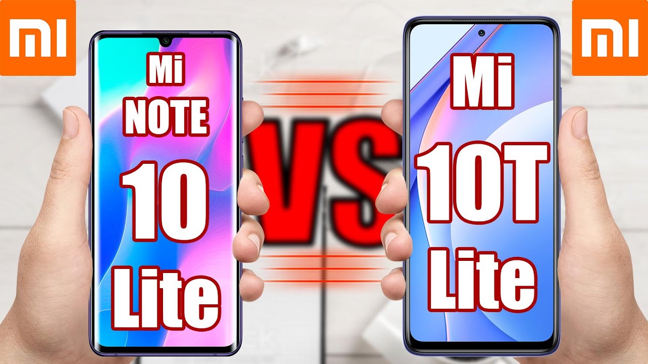 Xiaomi Mi Note 10 Lite vs Xiaomi Mi 10T Lite