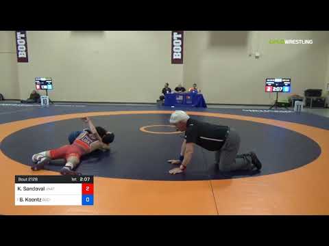 2018 Marine Corps US Open/UWW Junior Greco Roman 55 Con 8 #2 - King Sandoval (Unat) Vs. Brady Koon