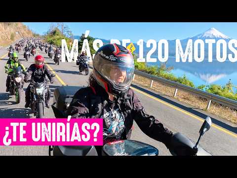 ¿Cómo es RODAR con MÁS de 120 MOTOS en caravana? 😱 | Motovlog - Sur de Chile