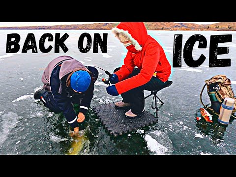 First Ice Fishing Walleyes on Thin Ice (A Great &amp; Terrible Start)