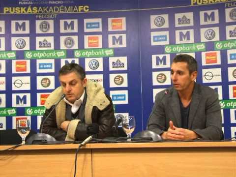 Puskás Akadémia vs. DVTK 14/15 - Edzői nyilatkozatok - boon.hu