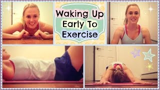 Tips on Waking Up Early to Exercise // Working Out in the Morning by a Dietitian