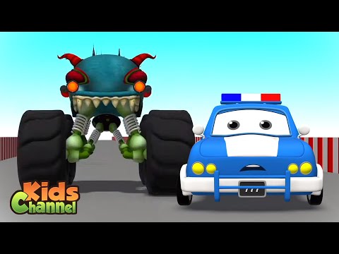 Road Rangers Vs Haunted House Monster Truck | Car Cartoon Videos for Children - Kids Channel
