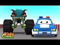 Road Rangers Vs Haunted House Monster Truck Car Cartoon Videos For Children Kids Channel