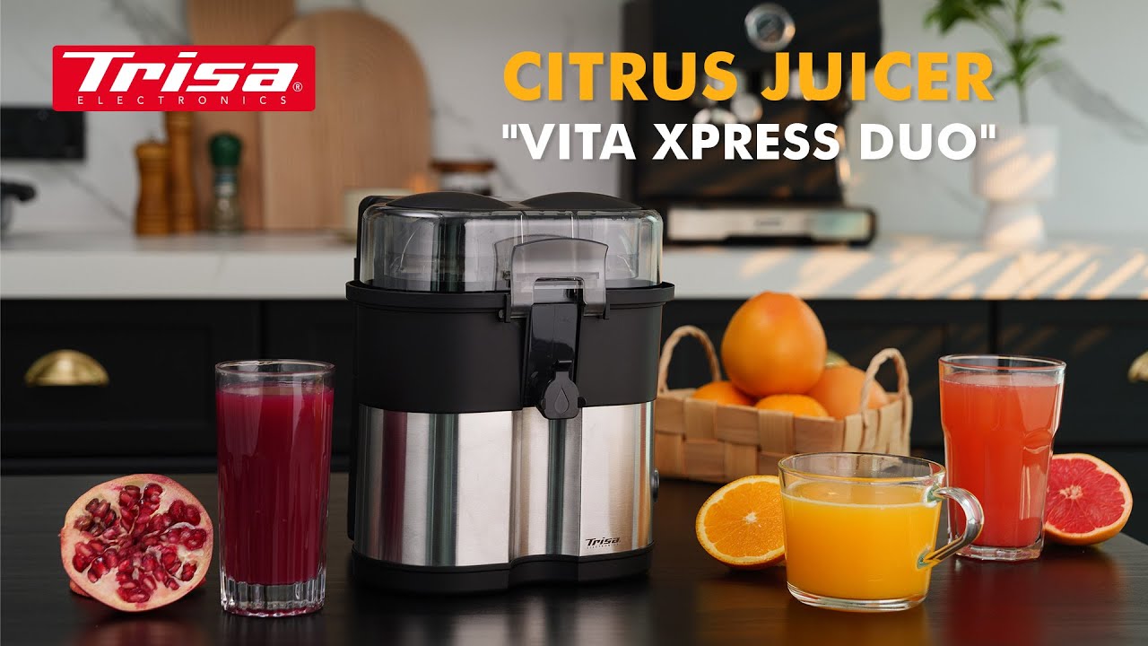 Trisa Zitruspresse Vita Xpress Duo Schwarz/Silber