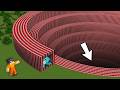 I Found The Largest SPIRAL TNT PIT In Minecraft