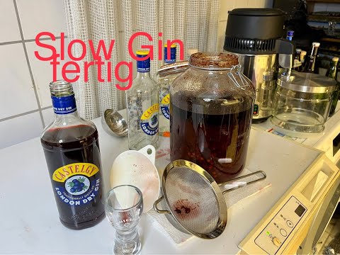 Sloe Gin fertig wie schmeckt er