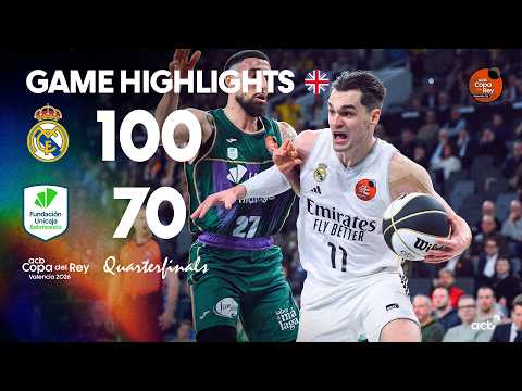 Real Madrid - Unicaja (100-70) HIGHLIGHTS | Copa del Rey Valencia 2026