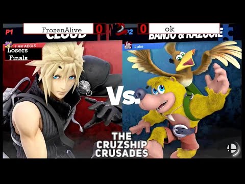 Losers Finals — FrozenAlive (Banjo Kazooie) vs ok (Cloud) — The Cruzship Cruzades #1