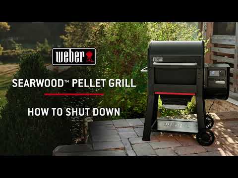 How to Shut Down | Weber Searwood 600 Pellet Grill Video