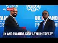 UK and Rwanda sign controversial asylum treaty