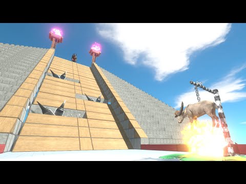 SLIDE INTO THE ROLLING BLADE TRAP | Animal Revolt Battle Simulator