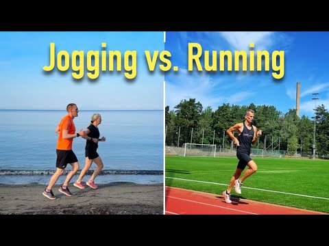 The difference between jogging and running