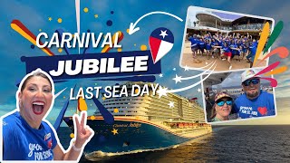 Carnival Jubilee Last Fun Sea Day!