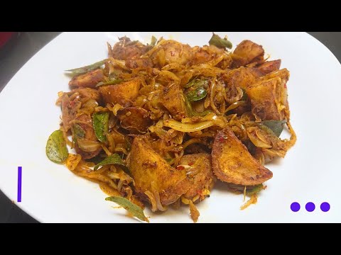 Epi 128 | Taro root ( hot & spicy Sri Lanka) stem fry recipe how to cook