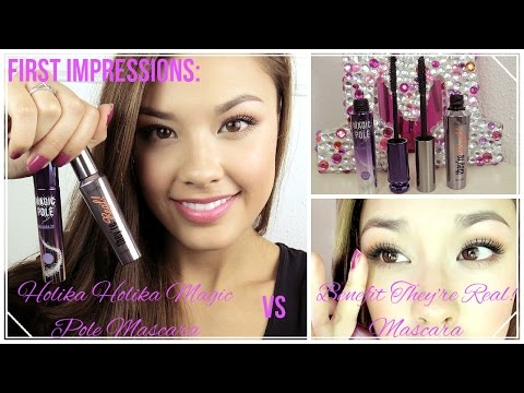 First Impressions ♥ Holika Holika Magic Pole Mascara VS. Benefit They're Real! Video