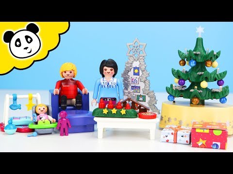 Playmobil Unboxing - Weihnachtliches Wohnzimmer - Spielzeug auspacken & spielen - Pandido TV