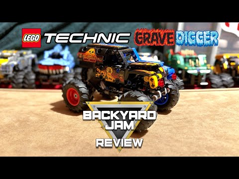 Lego Technic Monster Jam Grave Digger Fire and Ice | Backyard Jam