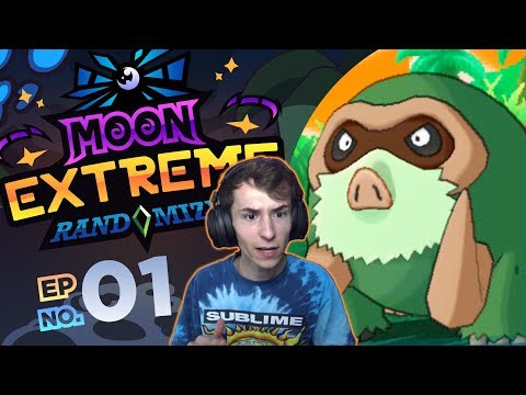 THE CRAZIEST START EVER! - Pokémon Moon EXTREME Randomizer Nuzlocke! #01