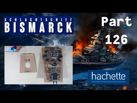 Hachette Schlachtschiff Bismarck (Metall) Part 126 - Decksteil und Relings der achteren Aufbauten!