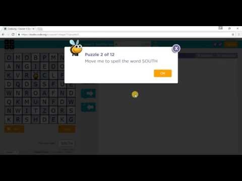 Code.org: Course 1 - Stage 11: Spelling Bee - YouTube