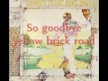 Elton John - Goodbye Yellow Brick Road Lyrics